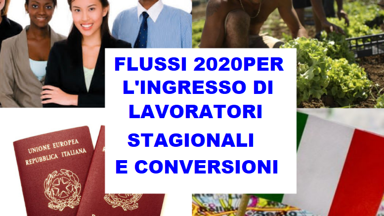 FLUSSI Parte il decreto FLUSSI 2020